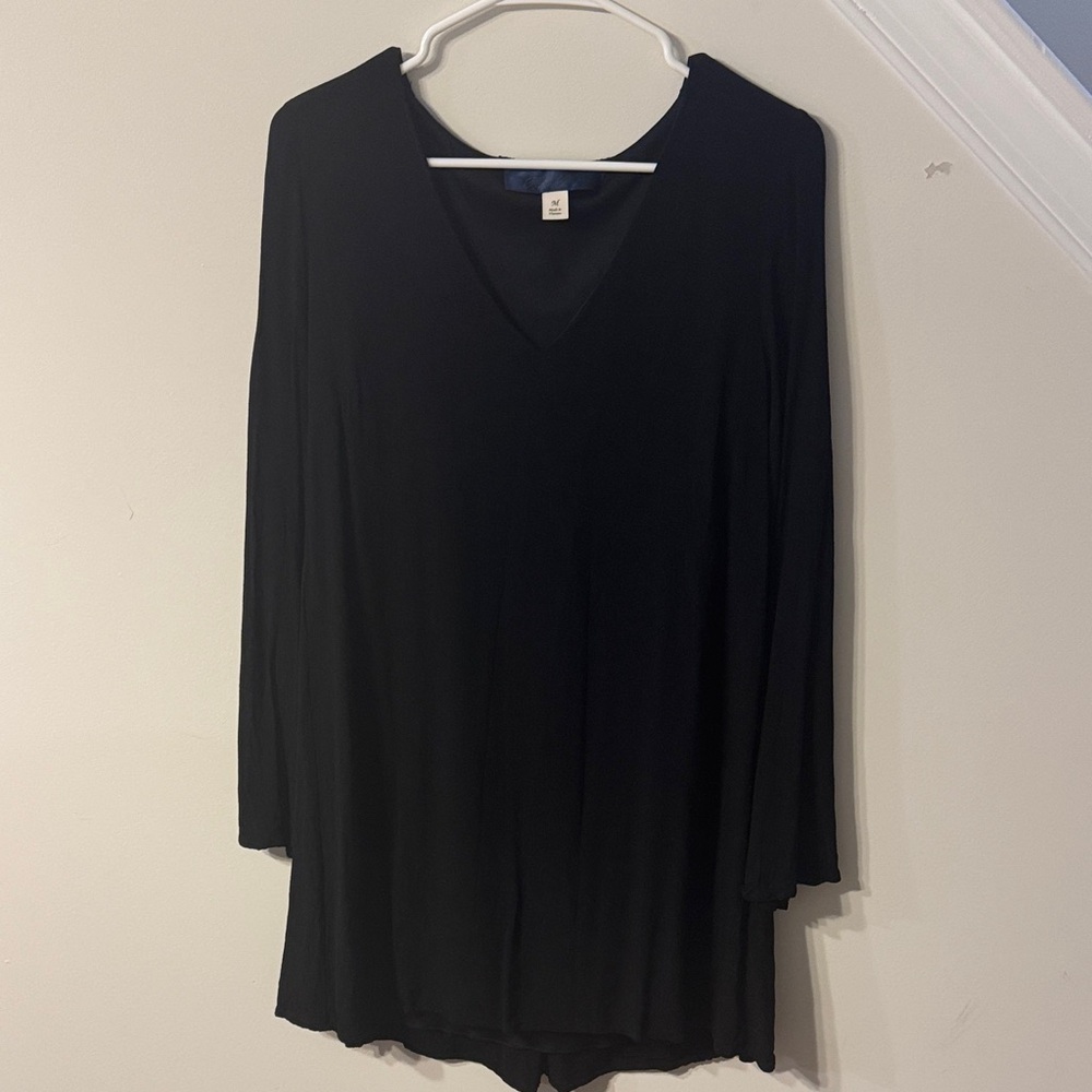 Elegant Black Long Sleeve Dress